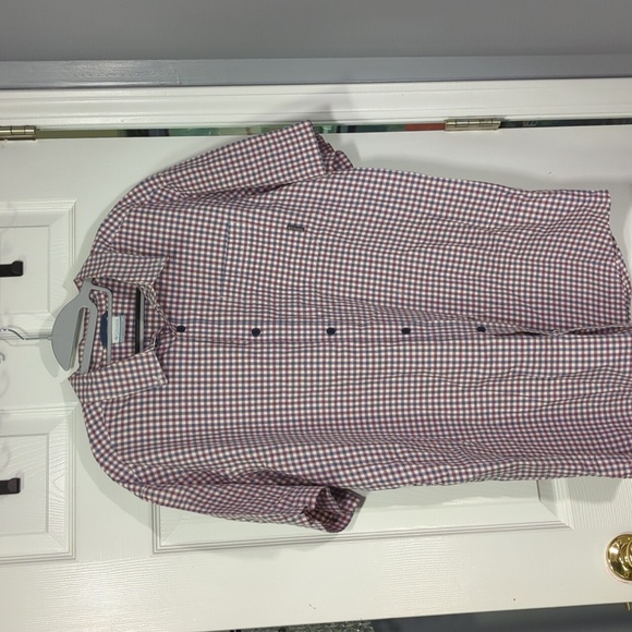 Columbia Short Sleeve Button Down Gingham Plaid Shirt - Picture 2 of 11
